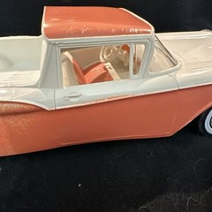 PMC 1959 Ford Ranchero Pickup 1/25 Promo Friction Torch Red/White VF-XLNT