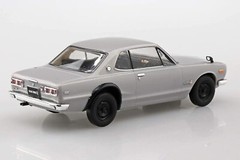 AOSHIMA 1/32 The Snap Kit Series Nissan Skyline 2000GT-R Silver Colored Kit