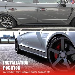 MLY 43FT Car Trim Molding, Glossy Black Car Exterior and Interior Molding Trim,