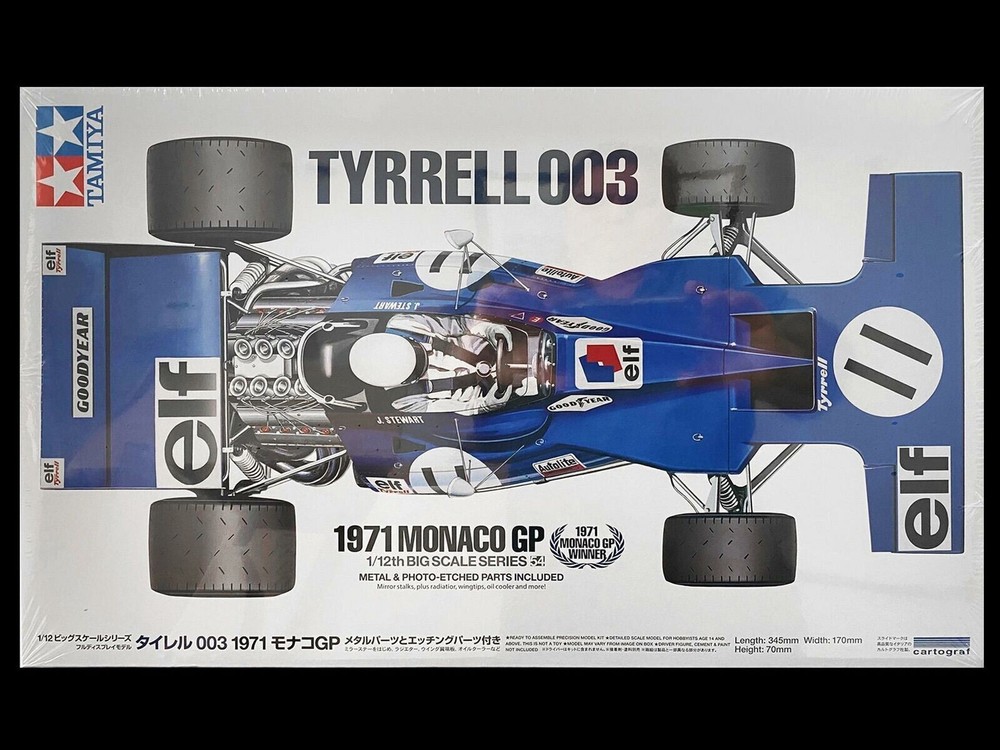 Tamiya 12054 Tyrrell 003 1971 Monaco GP 1/12
