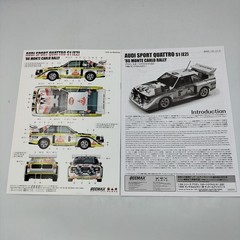 PLATZ BEEMAX 1/24 1986 MONTE CARLO RALLY AUDI SPORT QUATTRO S1 Collectables 17+