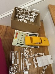 Revell 1:24 1968 Pontiac GTO Street Machine Kit Partially Built As Is Parts