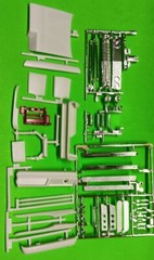 63 1963 Chevy Impala SS 409 1/25 AMT Custom Show Car Chrome Grille Deck Lid Part