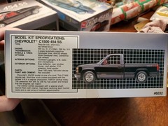 AMT Chevrolet C1500 454 SS 1/25 Model Kit, New Open Box Bags Sealed