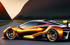1:12BMW Race Car24LeMan Racing Concept18HyperCar Custom Built Model Carousel RED