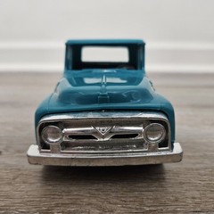 Vintage Strombecker 1956 Ford Stepside Pickup Truck Teal USA Made