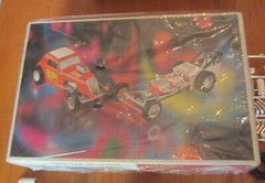 AMT Double Dragster Kit #T275 Fiat Rail Drag Late-’60s Psychadelic Art Box