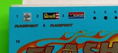 70 1970 Plymouth Duster Funny Car 1/24 Decal Sheet Flames Revell