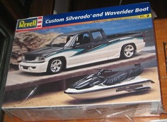Revell Chevy Custom Silverado & Waverider Boat 1/25 Kit # 85-7666 Unbuilt in Box