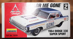 [ LINDBERG #72156 ] COLOR ME GONE 1964 Dodge 330 Super Sport 1:25 PAINT+BUILT