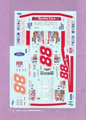 1/24 POWERSLIDE 1996-97 #88 DALE JARRETT QUALITY CARE FORD NASCAR DECAL