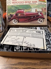 4 Johan 1/25 Kits 31 Cady, 35 Mercedes, 31 Teddy Fleetwood, Chrysler Turbine Car