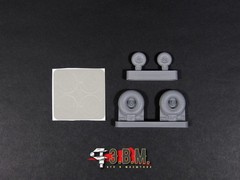 1:48 Resin Wheels Landing Gear for scale model Ka 52M Alligator