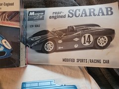 Monogram SCARAB CAN-AM RACER MODEL KIT FOR SLOT RACING Unbuilt 1/24