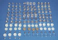 AMT, MPC, Revell/Monogram etc. New Mag, Rims, Hubcaps For Various Model Car Kits