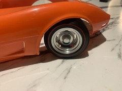 1:8 Set Of 4 Deep Chevy Rally wheels On Redline tires 3” Diameter