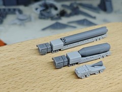 1/350/400/700 China Dongfeng 5c missile transport vehicle set Unpainted