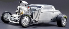 Dragster Race Car w/55Chevy57 Corvette Engine Hot Rat Rod24Drag1:18Built Model12