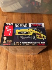 AMT 1/24 55 Chevrolet Nomad Wompin Wagon 3 In 1 Custom Stock Drag Trophy Series