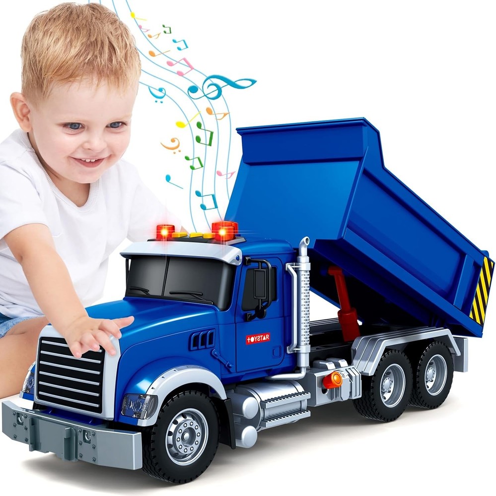 SpringFlower Large Dump Truck Toy for 3 4 5 6 7 Years Old Boy, Toy…