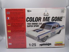 NISB~Vintage 1996~Lindberg~COLOR ME GONE~1964 Dodge 330 Super Sport~1:25~72156