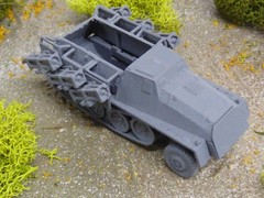 Roco Minitanks 1/87 Modified WWII German SWS/251 Halftrack W/Rockets Lot#9562B©