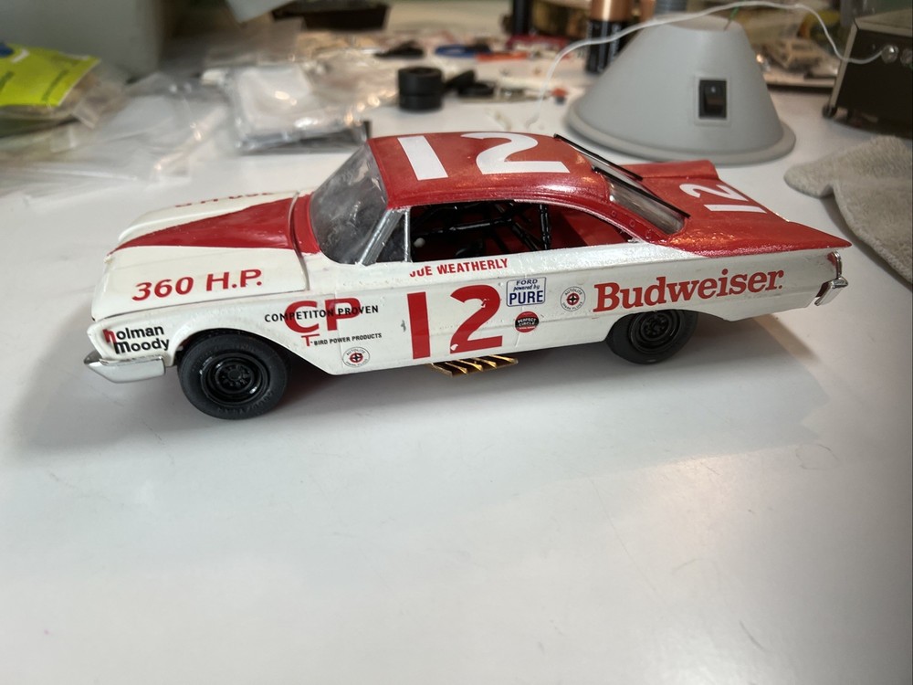 AMT 1960 Ford Starliner NASCAR Joe Weatherly Built From Kit# 32973 1/25 Scale