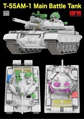 *US/CA Stock* RyeField Model RFM RM 5147 1/35 T-55AM-1 w/ workable track links