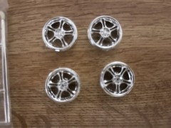 Revell 57 Chevy Bel Air custom/restomod wheels/tire set