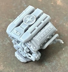 Resin “Lincoln Premier 5.0” Modern Engine for scale model cars, 1/24 1/25
