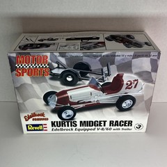 Revell 1:25 Kurtis Midget Racer Edelbrock V-8/60 w Trailer Open Box Sealed