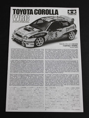 Tamiya 1/24 Toyota Corolla WRC Display Model Kit 24209 Sports Car Series No.209