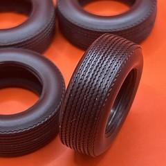 1968 Mustang Shelby GT500 AMT Tires Set Of 4 Model Parts 1:25 New 5