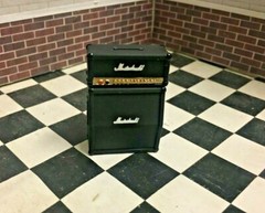 1/24 1/25 Resin Guitar Amplifier Head & Speaker Cabinet for Model Car Dioramas