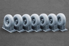 Alvis FV622 Stalwart Mk.2 Sagged Wheel set for Airfix kit 1/35 ScaleX WM 35026S