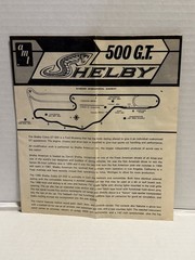 Rare 1968 AMT Shelby Cobra G.T. 500 #T296-200 1:25 Junkyard Car & Instructions