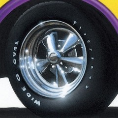 Aoshima 1/24 AMERICAN SS 15″ Inch Muscle Car Model Wheel Set