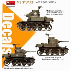 MINI ART 35432 1/35 M3 STUART LIGHT TANK (LATE PRODUCTION) PRECISION MODEL KIT