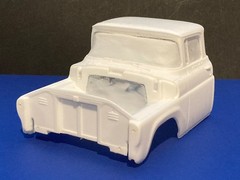 1960 FORD F-100 SMALL WINDOW RESIN CONVERSION KIT for AMT 1960 FORD F-100 KITS