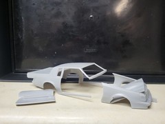 1/25 scale resin 3d printed Outlaw Buick GNX drag body model separated parts