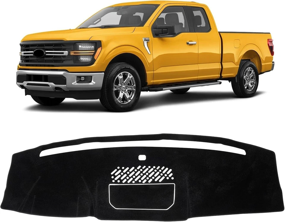 Black Dash Cover for Ford F-150/F150 2021-2026 (Only fits for 12-inch Touch S…