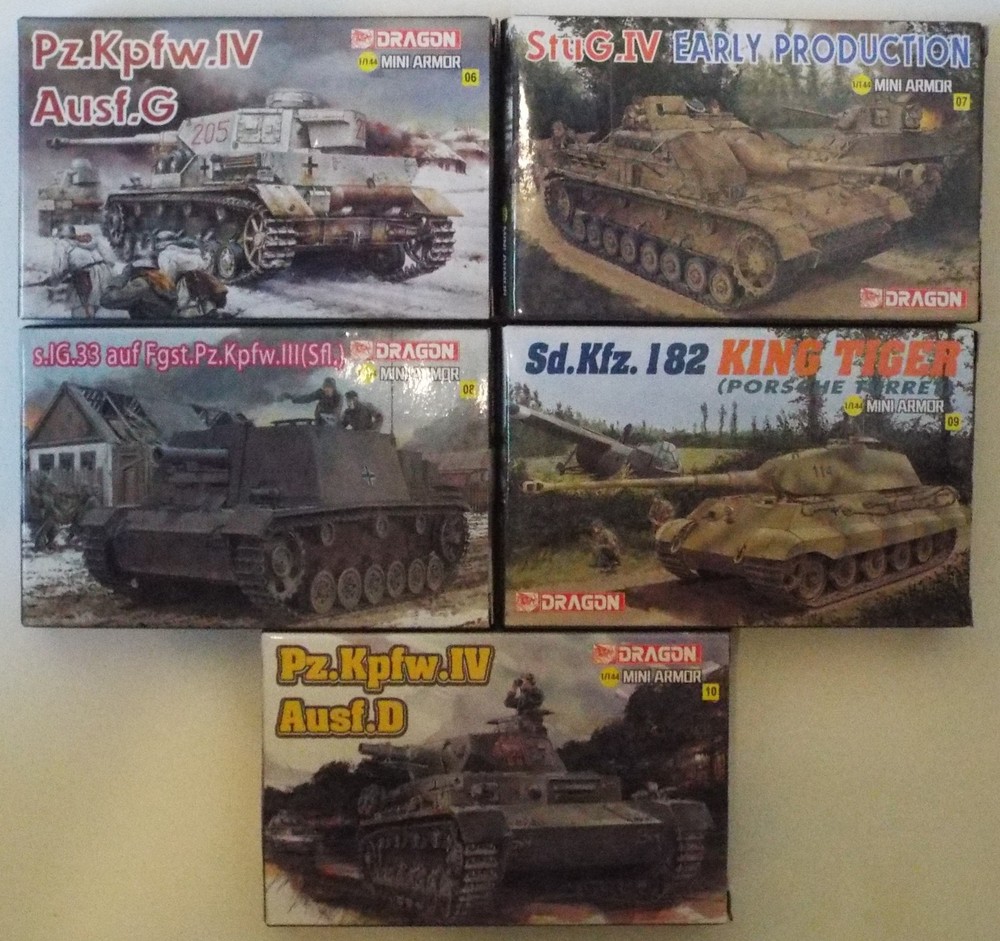 1/144 Dragon Mini Armor Set (#06, 07, 08, 09 & 10) with bonus Karl Sealed MIUB