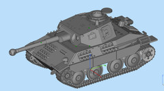 3D printing 1/72/35 Jagdpanzer 38(D) Hetzer‌‌/280mm mortar /38K light tank model