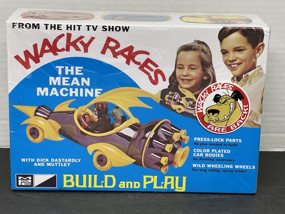 Wacky Races Mean Machine (SNAP) 1:25 Scale MPC Model Kit Dastardly Muttley NEW