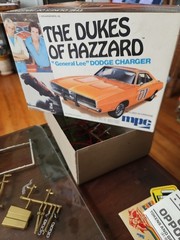 Vtg General Lee Dodge Charger & 57 Chevy Hardtop 1/25 Parts Or Repair SEE