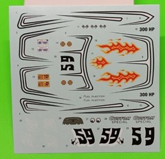 AMT 59 1959 Chrysler Imperial 1/25 Waterslide Decal Sheet Instrument Dash Gauges