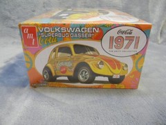 1/25 SCALE AMT 1971 VW COCA-COLA SUPERBUG GASSER YELLOW MODEL KIT-SEALED!!