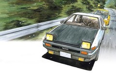 Aoshima 05957 1/24 Fujiwara Takumi AE86 Trueno Project D Specification Model Car