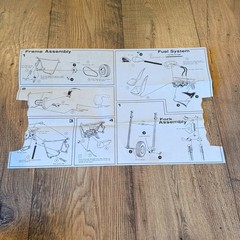 Lot Of 5 Vintage MPC Revell And Monogram Bicycle Model Kit Instructions