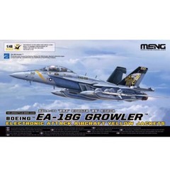 Meng Model LS-019 1/48 EA-18G Growler Electronic Attack Aircraft Yellow Jackets